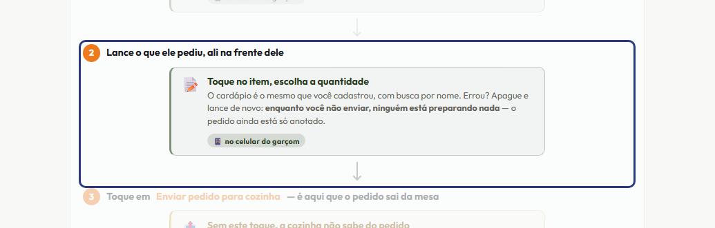 A tela do +Frella com o ponto de que o passo 3 fala em destaque