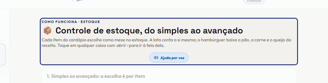 A tela do +Frella com o ponto de que o passo 1 fala em destaque
