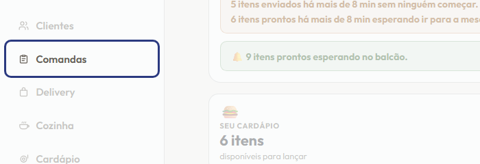 A tela do +Frella com o ponto de que o passo 12 fala em destaque