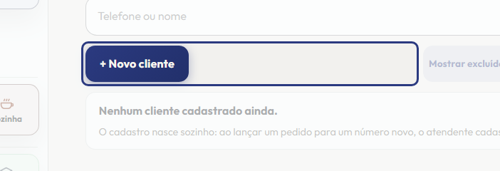A tela do +Frella com o ponto de que o passo 3 fala em destaque