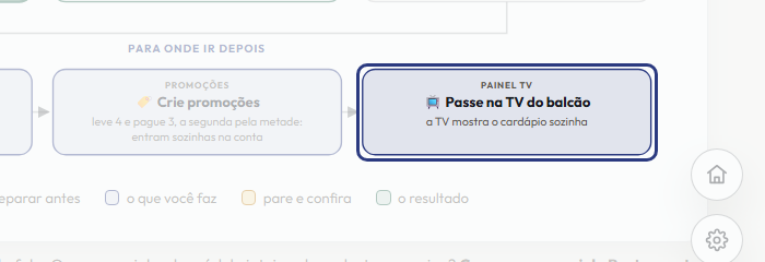 A tela do +Frella com o ponto de que o passo 15 fala em destaque