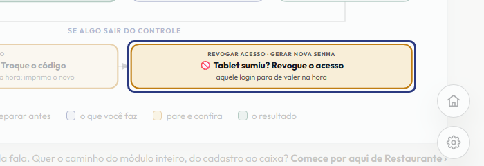 A tela do +Frella com o ponto de que o passo 14 fala em destaque