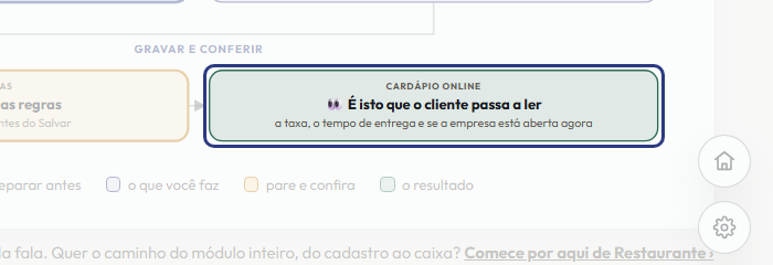 A tela do +Frella com o ponto de que o passo 10 fala em destaque