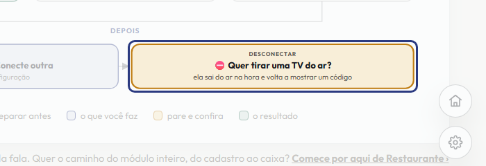 A tela do +Frella com o ponto de que o passo 15 fala em destaque
