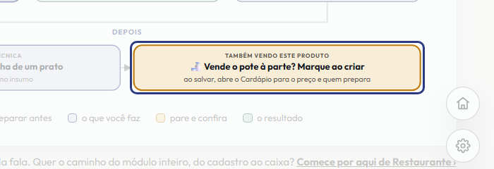 A tela do +Frella com o ponto de que o passo 10 fala em destaque