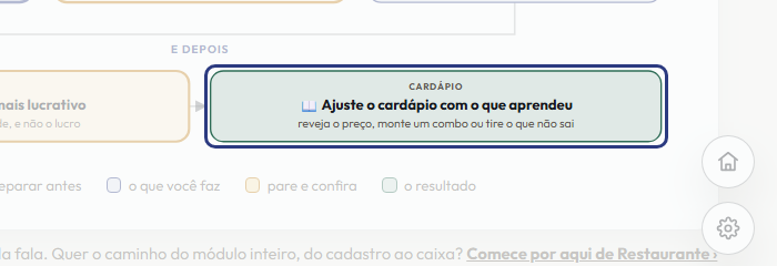 A tela do +Frella com o ponto de que o passo 13 fala em destaque
