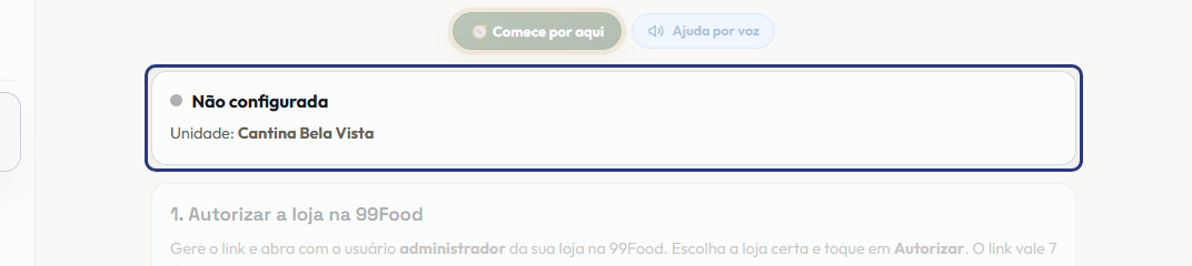 A tela do +Frella com o ponto de que o passo 2 fala em destaque