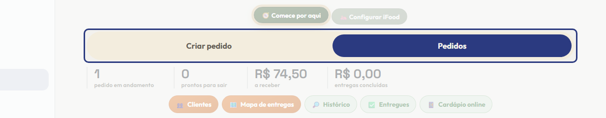 A tela do +Frella com o ponto de que o passo 2 fala em destaque
