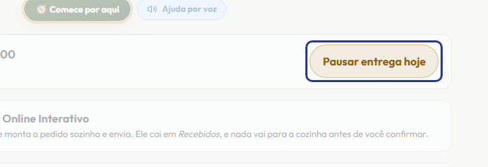 A tela do +Frella com o ponto de que o passo 3 fala em destaque