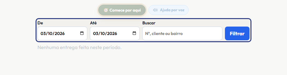 A tela do +Frella com o ponto de que o passo 2 fala em destaque