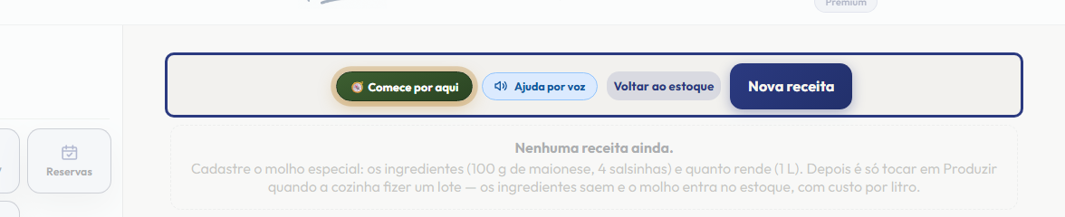A tela do +Frella com o ponto de que o passo 1 fala em destaque