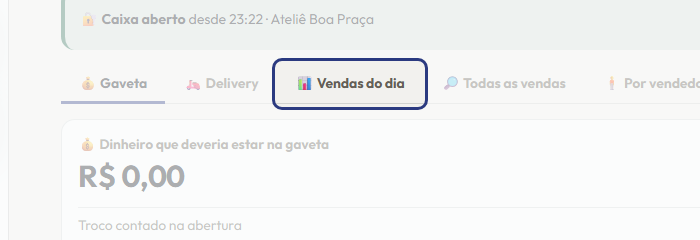 A tela do +Frella com o ponto de que o passo 4 fala em destaque