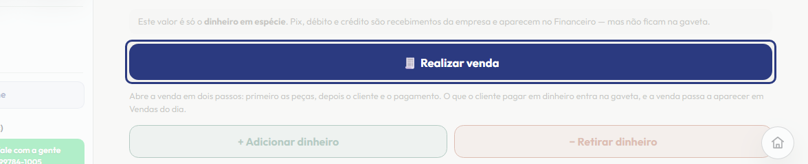 A tela do +Frella com o ponto de que o passo 10 fala em destaque