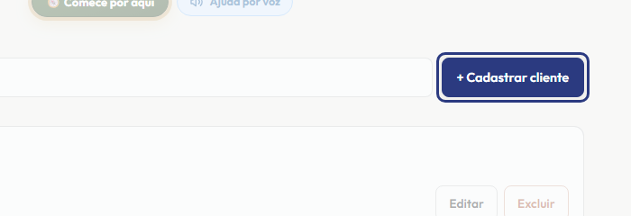 A tela do +Frella com o ponto de que o passo 2 fala em destaque