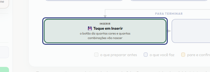 A tela do +Frella com o ponto de que o passo 7 fala em destaque
