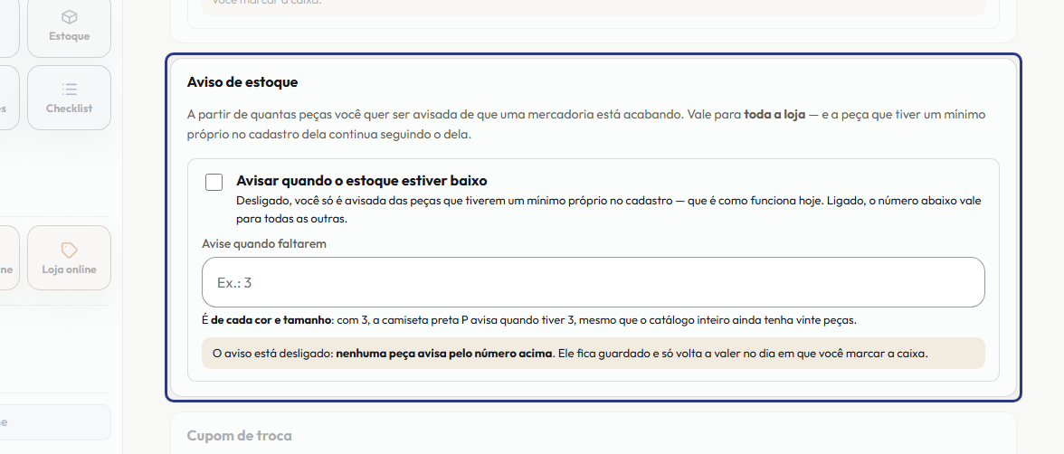 A tela do +Frella com o ponto de que o passo 5 fala em destaque