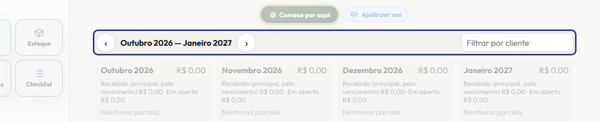 A tela do +Frella com o ponto de que o passo 3 fala em destaque
