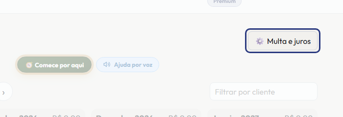 A tela do +Frella com o ponto de que o passo 8 fala em destaque