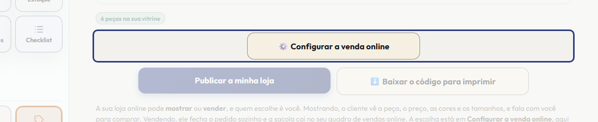 A tela do +Frella com o ponto de que o passo 5 fala em destaque