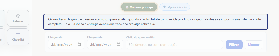 A tela do +Frella com o ponto de que o passo 2 fala em destaque
