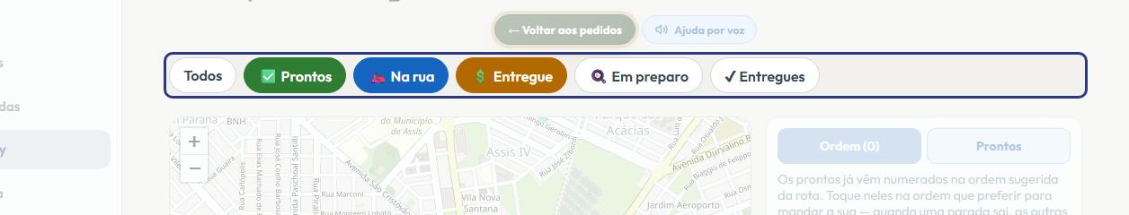 A tela do +Frella com o ponto de que o passo 2 fala em destaque