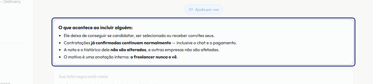 A tela do +Frella com o ponto de que o passo 2 fala em destaque