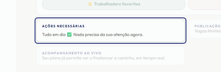 A tela do +Frella com o ponto de que o passo 13 fala em destaque