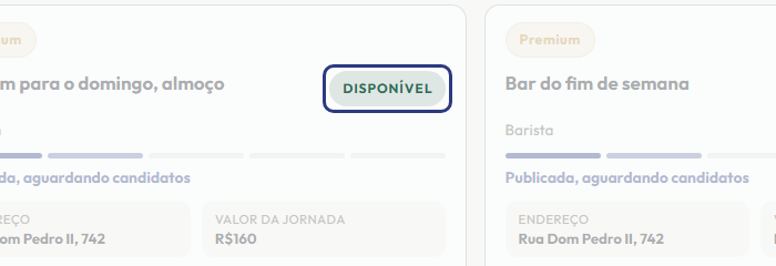 A tela do +Frella com o ponto de que o passo 4 fala em destaque