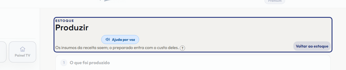 A tela do +Frella com o ponto de que o passo 1 fala em destaque