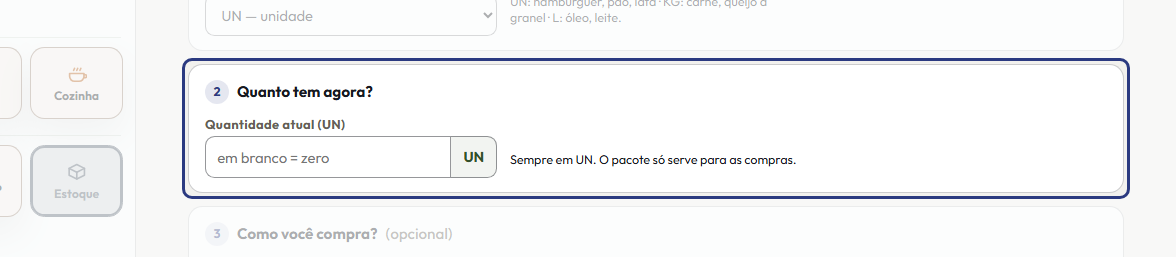 A tela do +Frella com o ponto de que o passo 3 fala em destaque