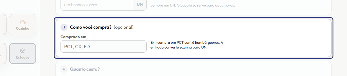 A tela do +Frella com o ponto de que o passo 4 fala em destaque