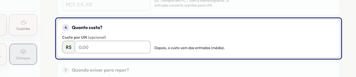 A tela do +Frella com o ponto de que o passo 5 fala em destaque
