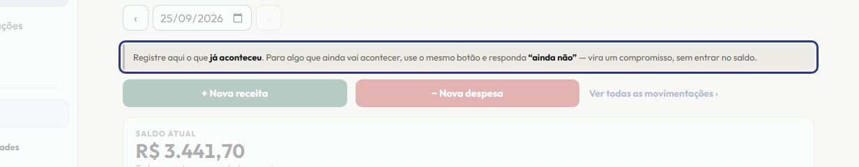 A tela do +Frella com o ponto de que o passo 2 fala em destaque