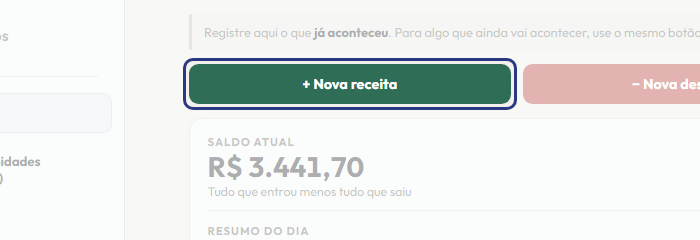 A tela do +Frella com o ponto de que o passo 3 fala em destaque