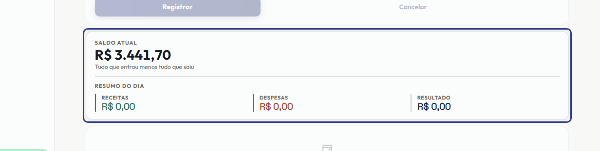 A tela do +Frella com o ponto de que o passo 12 fala em destaque