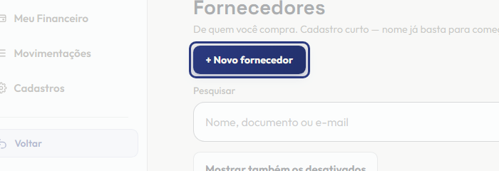 A tela do +Frella com o ponto de que o passo 3 fala em destaque