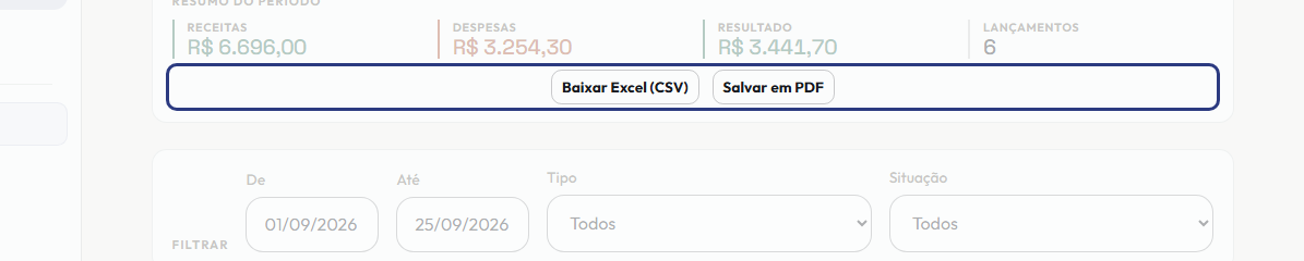 A tela do +Frella com o ponto de que o passo 6 fala em destaque