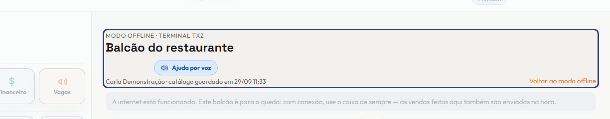 A tela do +Frella com o ponto de que o passo 1 fala em destaque