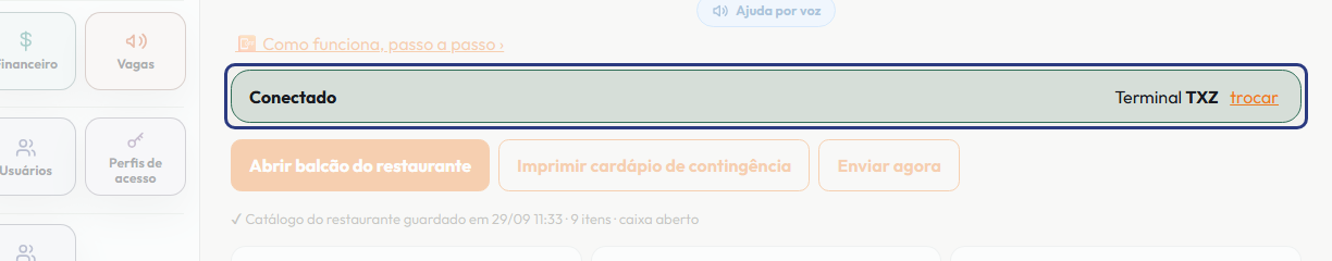 A tela do +Frella com o ponto de que o passo 2 fala em destaque