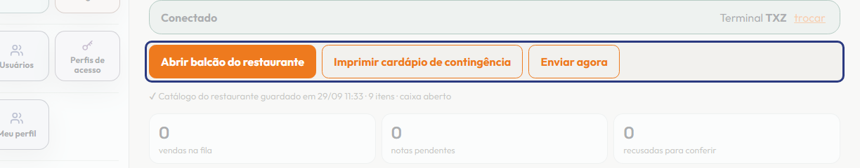 A tela do +Frella com o ponto de que o passo 3 fala em destaque