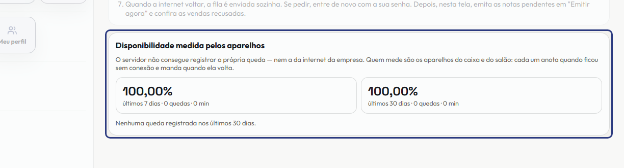 A tela do +Frella com o ponto de que o passo 10 fala em destaque