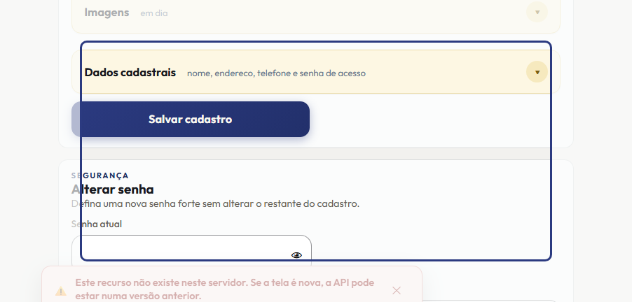 A tela do +Frella com o ponto de que o passo 4 fala em destaque