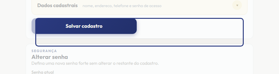 A tela do +Frella com o ponto de que o passo 5 fala em destaque