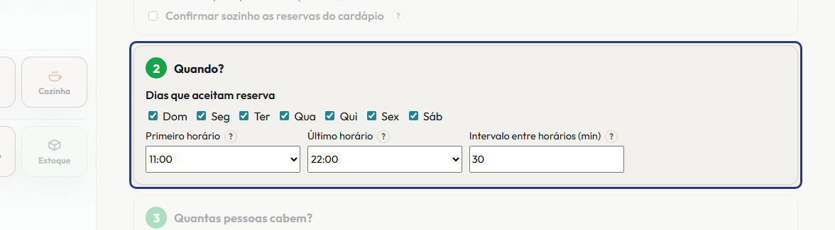 A tela do +Frella com o ponto de que o passo 2 fala em destaque