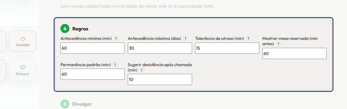A tela do +Frella com o ponto de que o passo 4 fala em destaque
