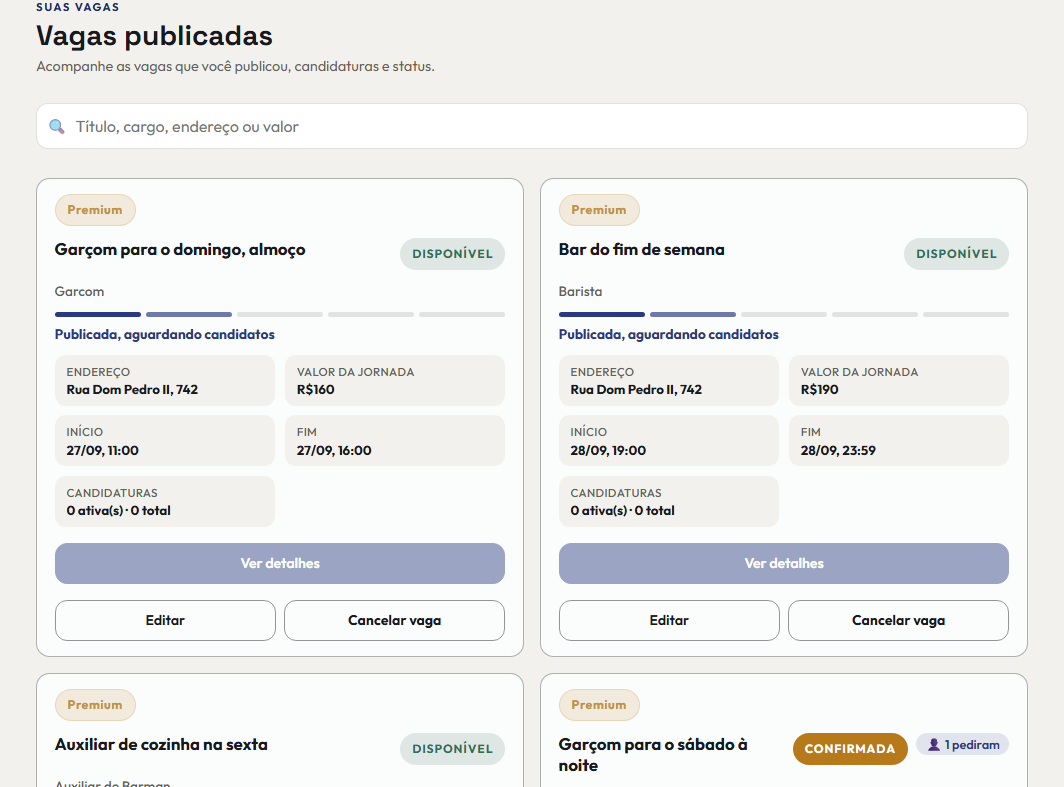 A tela do +Frella de que este passo fala, inteira
