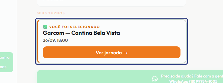 A tela do +Frella com o ponto de que o passo 5 fala em destaque
