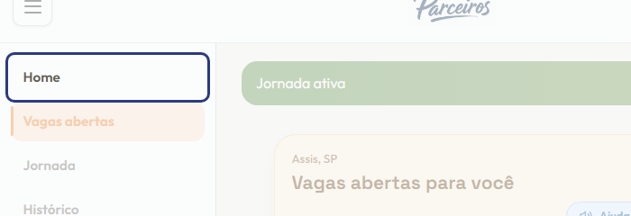 A tela do +Frella com o ponto de que o passo 2 fala em destaque